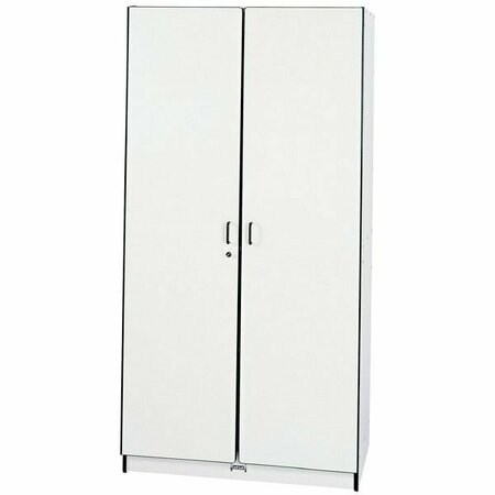 RAINBOW ACCENTS 36x24x72'' Storage Closet with Lock, , Black TRUEdge, Freckled-Gray Laminate 5315950180